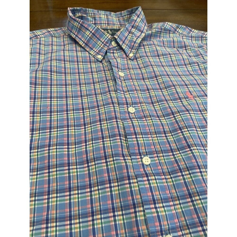 Ralph Lauren Multicolor Plaid Casual Button Down Shirt - Picture 2 of 8